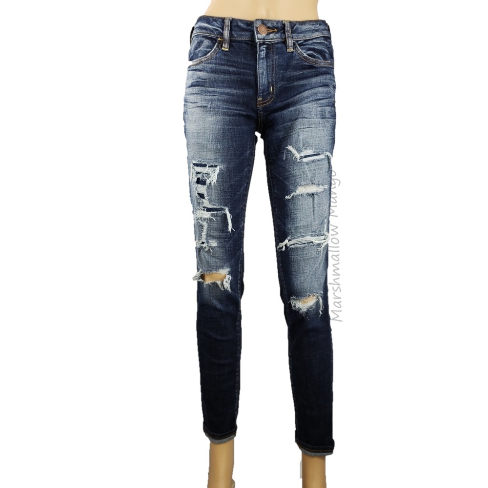 American Eagle Women's Jeggings, Distressed, Jeans